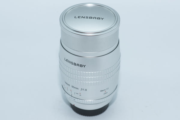 Lensbaby 85mm F1.8 Macro 1:2 Silver for Fujifilm X series (Second Hand)