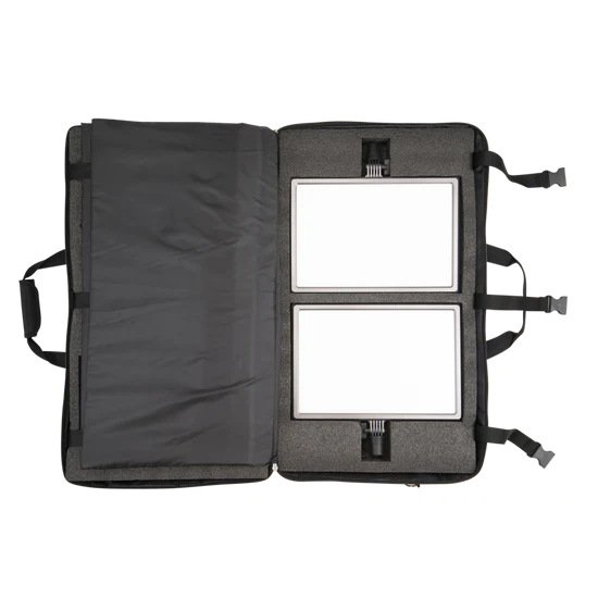 Nanlite LumiPad 25 High Output Bi-Color Soft LED Panel Twin Kit with Light Stands