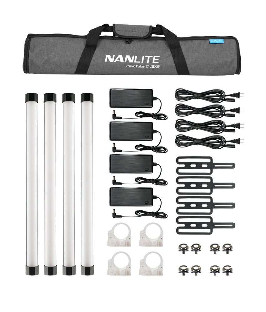 Nanlite PavoTube II 15XR 2ft RGBWW LED tube 4KIT