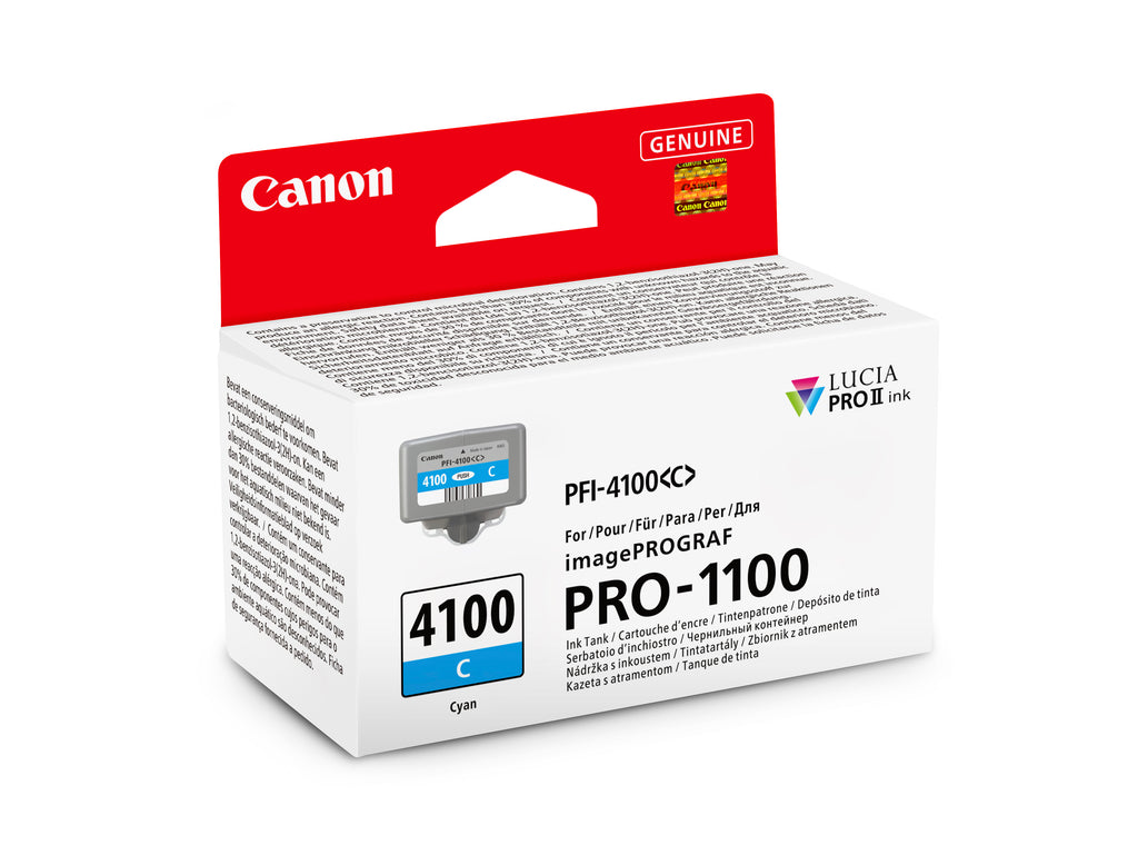 Canon PFI-4100 C Cyan Pigment Ink Tank (80ml) for PRO-1100