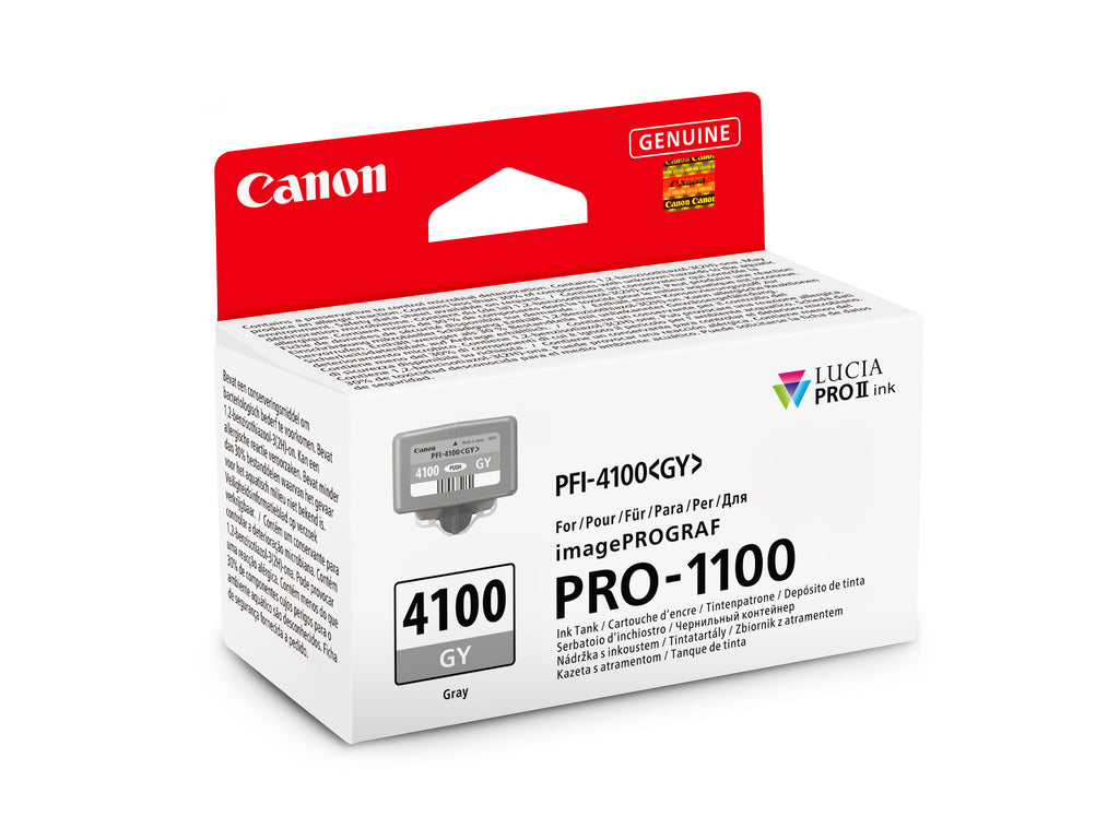 Canon PFI-4100 GY Grey Pigment Ink Tank (80ml) for PRO-1100