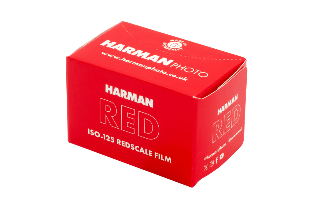 Harman Red 125 ISO Redscale 35mm 36exp Colour Negative Film