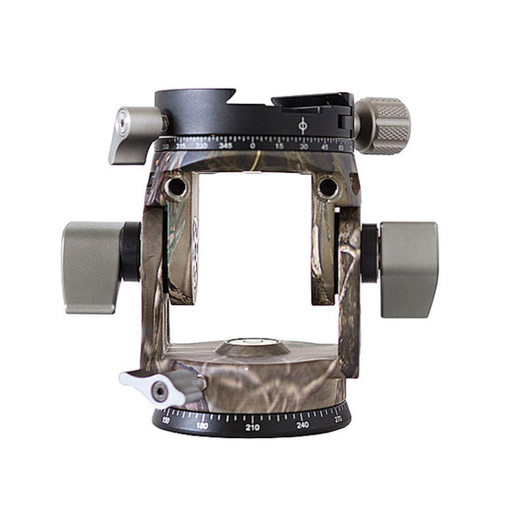 Leofoto VH-30R 2-Way Monopod Head with Panning Clamp and PU-100D Plate – Camouflage