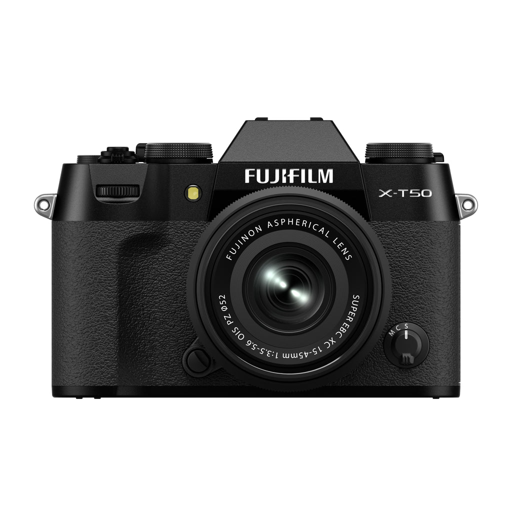 FUJIFILM X-T50 Mirrorless Camera (Black Body) with XC 15-45mm Lens Kit