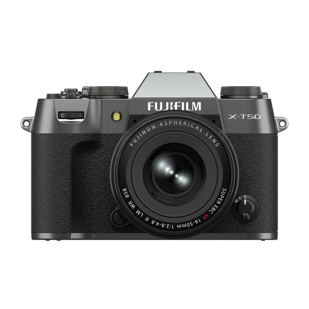 FUJIFILM X-T50 Mirrorless Camera (Charcoal Silver Body) with XF 16-50mm f/2.8-4.8 R LM WR Lens Kit