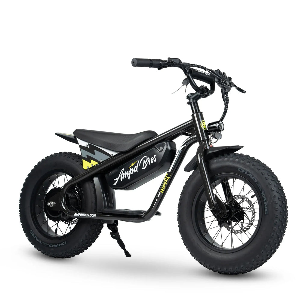 Ampd Bros Lil Rippa 16" Kids Fat Tyre Electric Bike ( Midnight Magic Black)