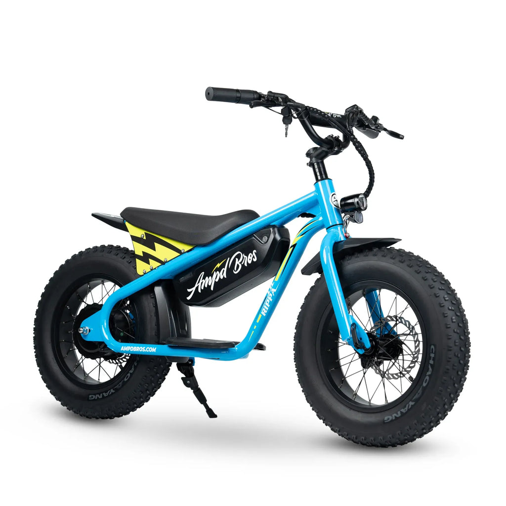 Ampd Bros Lil Rippa 16" Kids Fat Tyre Electric Bike (Electric Ocean Blue)