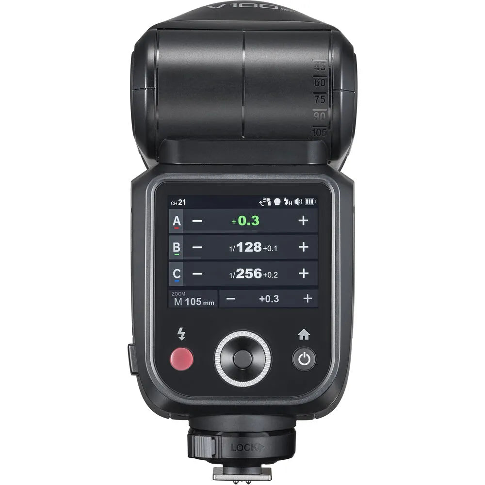 Godox V100 TTL Li-Ion Touch Screen Speedlight Flash for Olympus/OM System