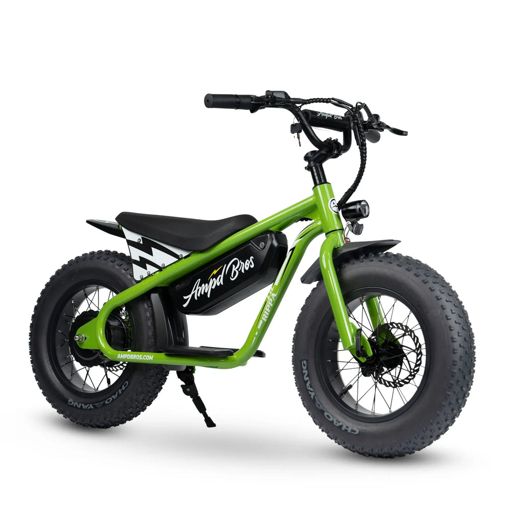 Ampd Bros Lil Rippa 16" Kids Fat Tyre Electric Bike (Goblin Green)