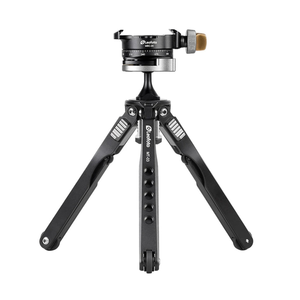 Leofoto MT-03 Table Top 2 Section Tripod with MBC-20 Inverted Ball Head