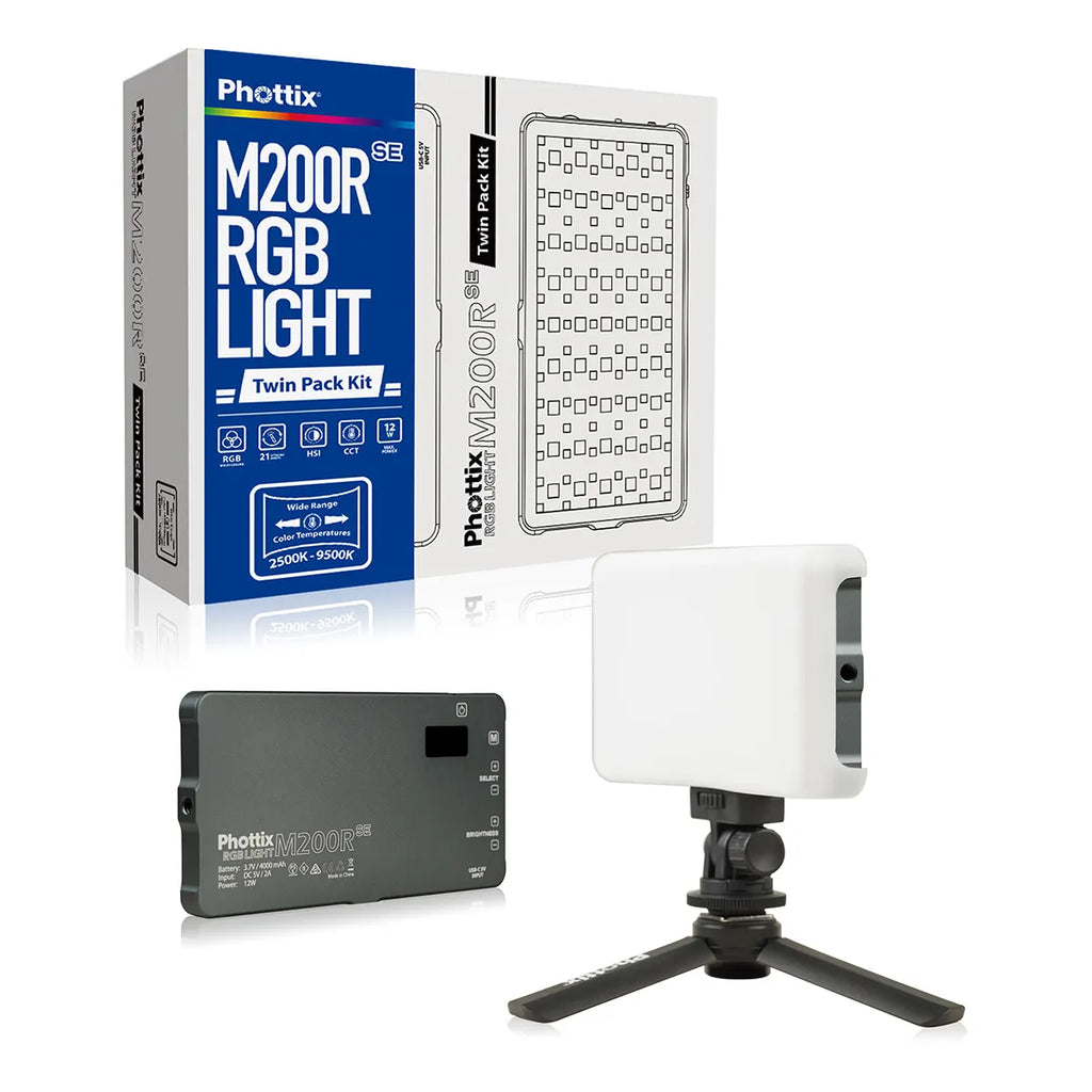 Phottix M200RGB SE RGB LED Pocket Light Twin Set