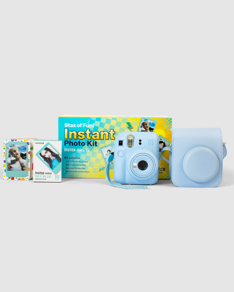 FUJIFILM INSTAX MINI 12 Instant Film Camera (Pastel Blue) + Camera