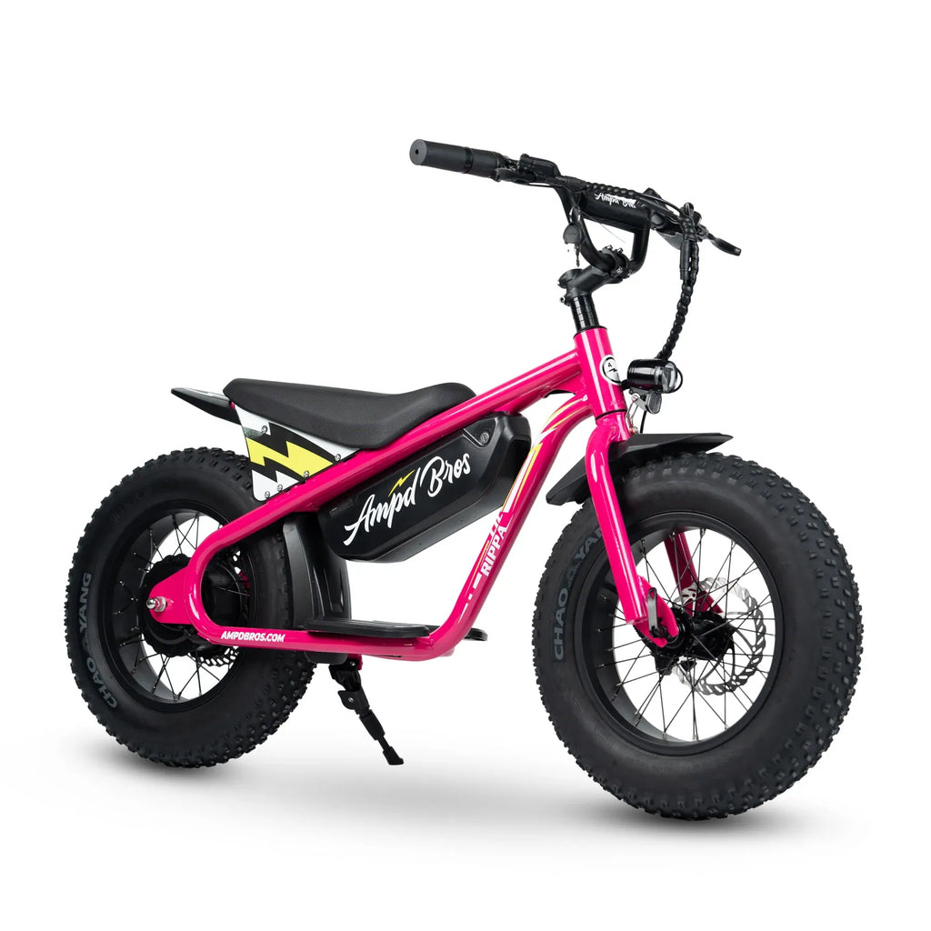 Ampd Bros Lil Rippa 16" Kids Fat Tyre Electric Bike (Bubblegum Blast Pink)