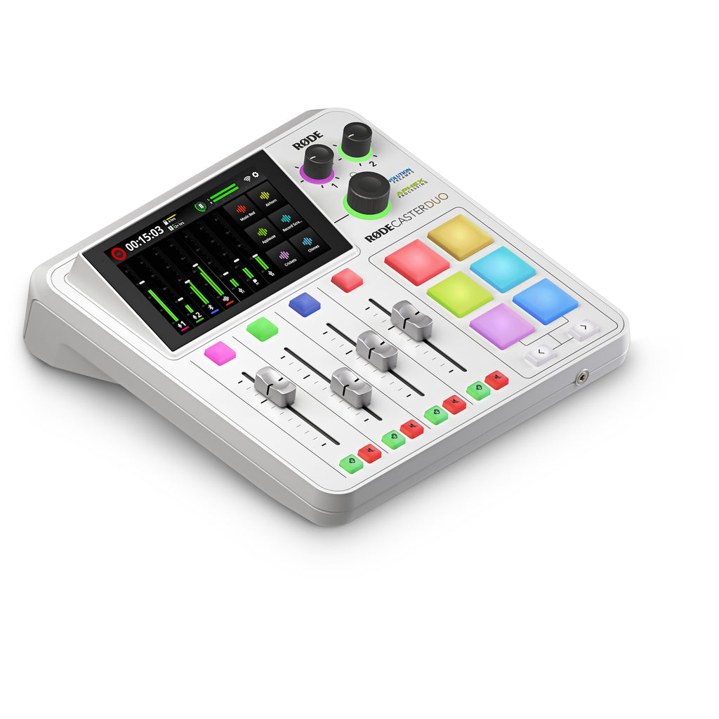 Rode RODECaster Duo - Compact Integrated Audio Production Studio (White)