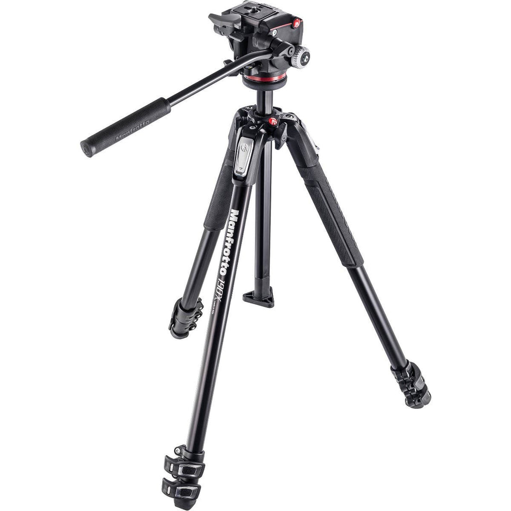 Manfrotto 190X3 Three Section Tripod with MHXPRO-2W Fluid Head (MK190X3-2W)