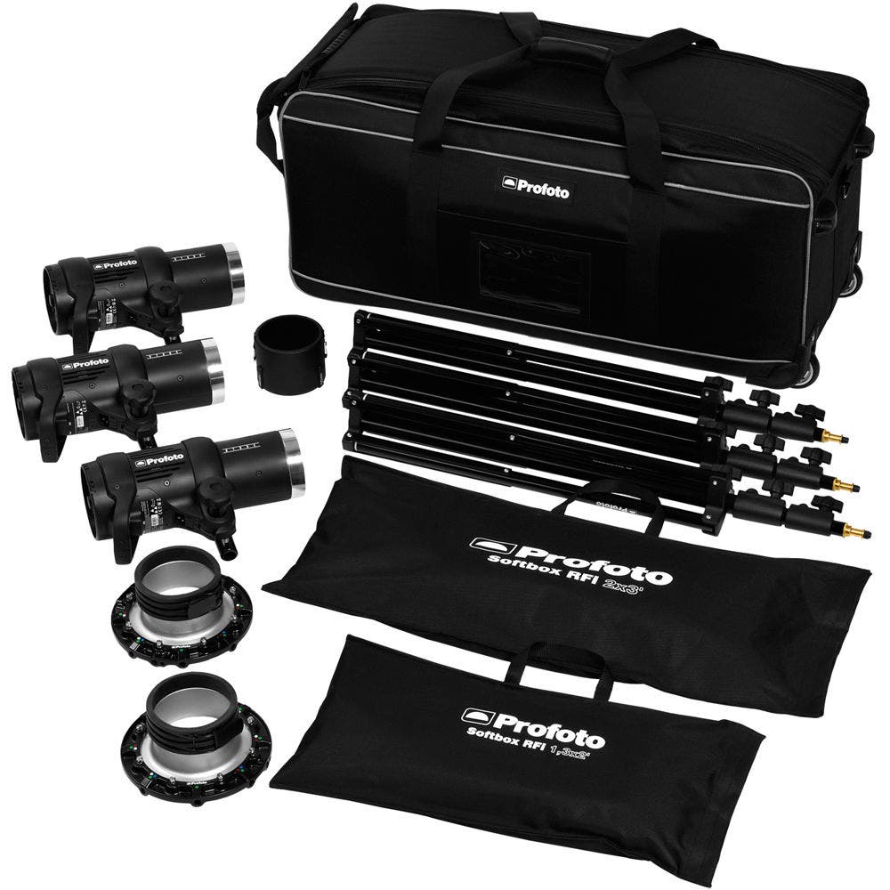 Profoto D1 Air 500/500/1000 3-Light Studio Kit – Camera Electronic