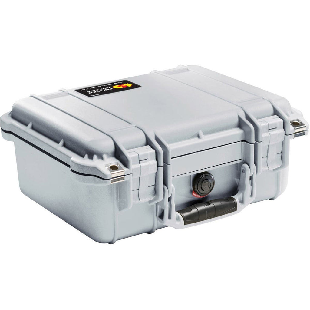 Pelican 1400 Case with Foam (Silver)