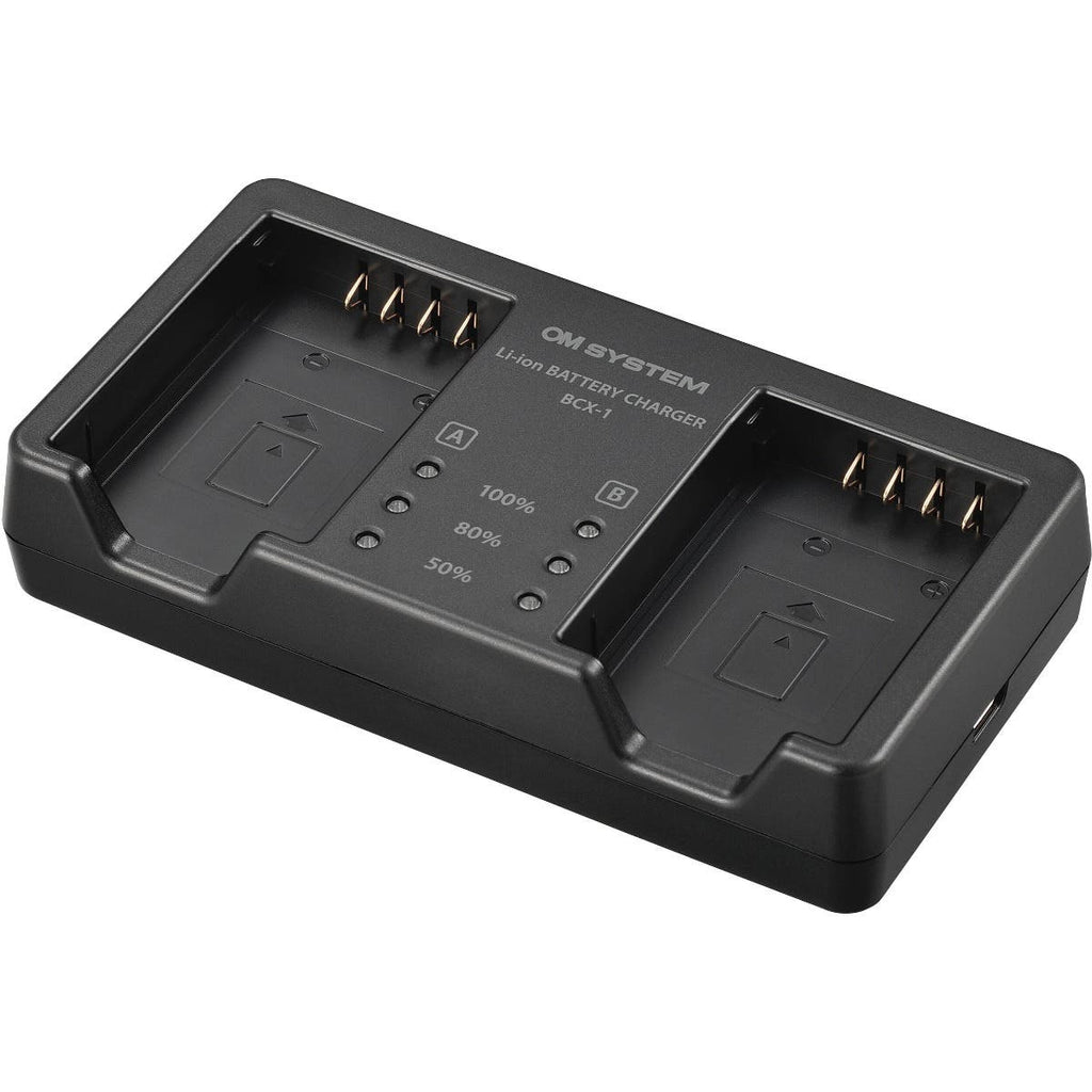 OM SYSTEM BCX-1 Dual LI-ION Battery Charger