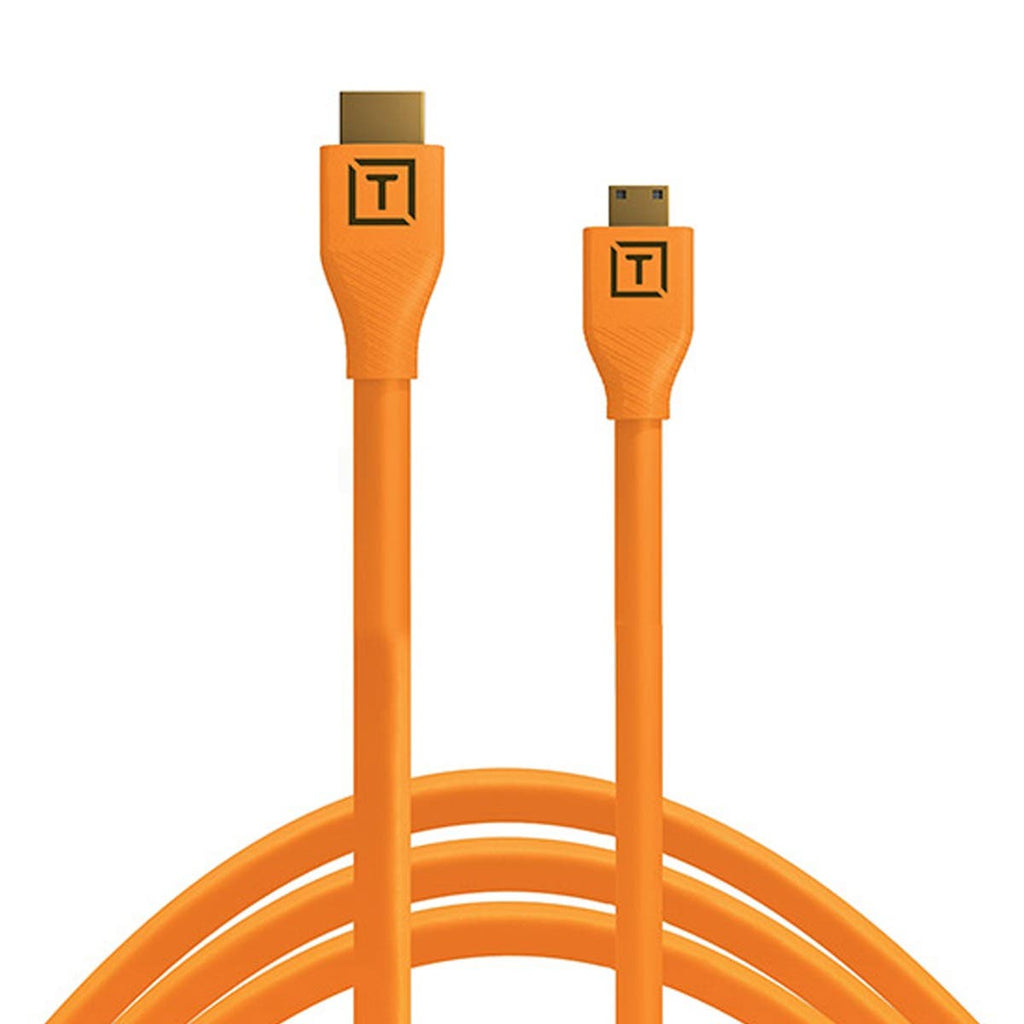 TetherPro HDMI Mini to HDMI 2.0 Orange