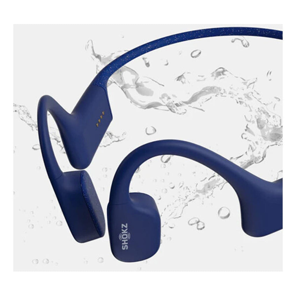 SHOKZ OpenSwim Open Ear MP3 Player Swimming Headphones Blue