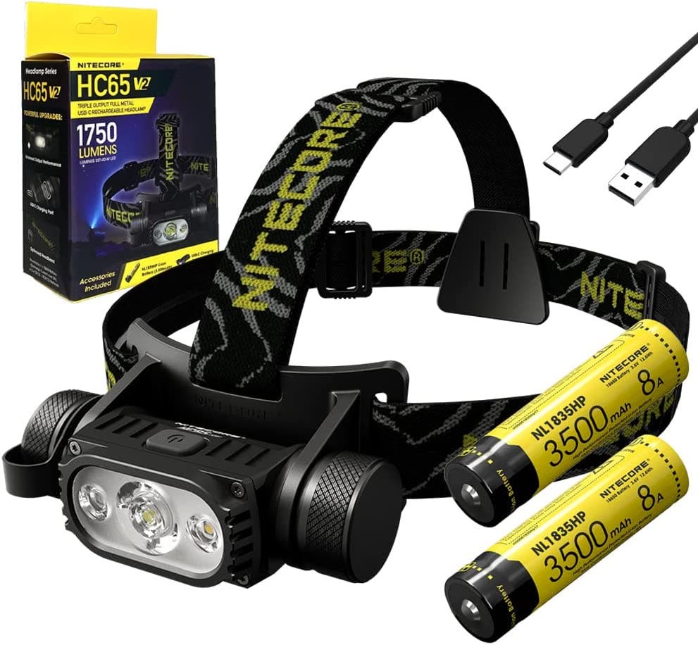 Nitecore HC65 V2 Rechargeable LED Headlamp – Camera Electronic