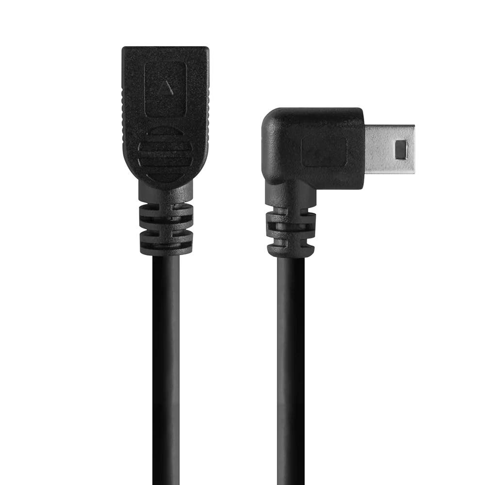 TetherPro USB 2 Mini-B Right Angle Adapter 30cm (Black)